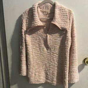 Soft sorroundings Pink‎ Quarter-Zip Sweater